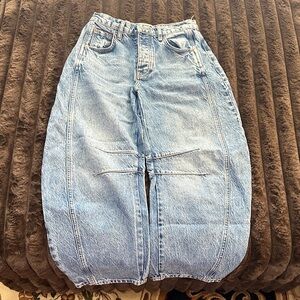 24 free People good luck barrel jeans, midrise